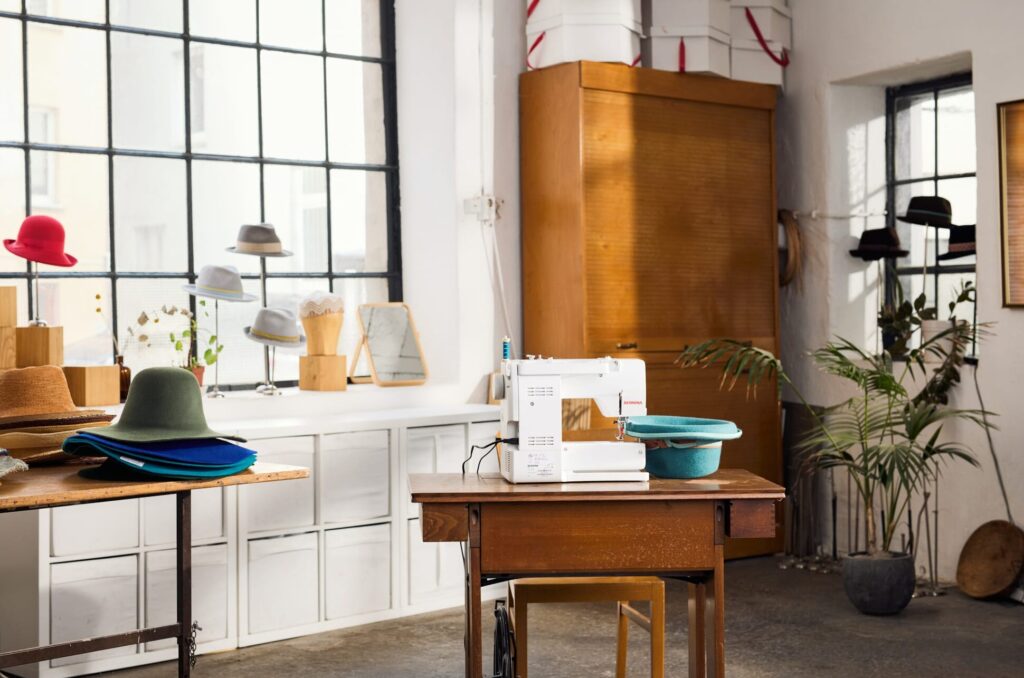 Bernina Nähmaschinen Produktfoto 8 Bernina Nähmaschine in alternativem Raum